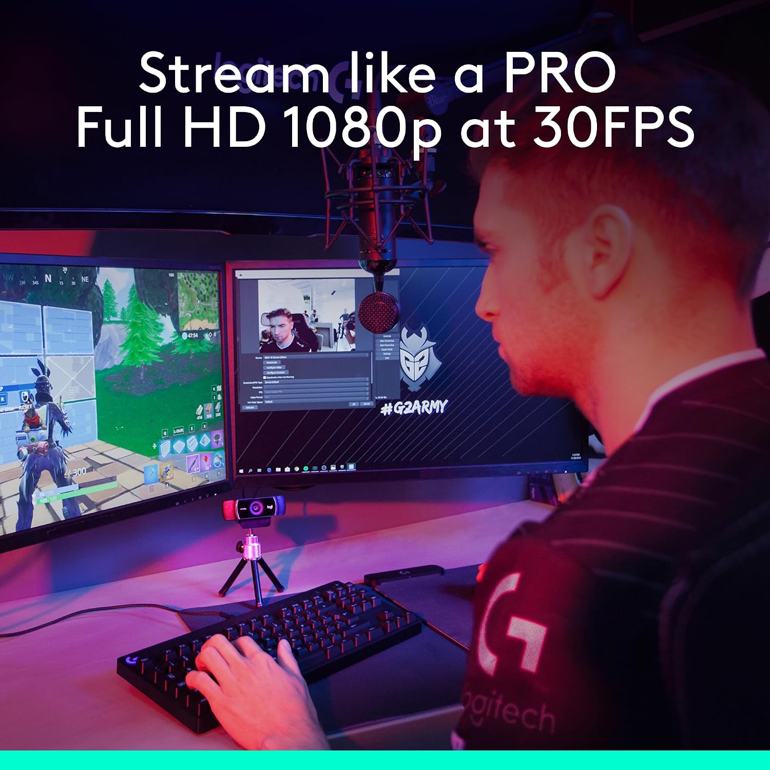 Logitech C922 Pro Stream Webcam for Quality Broadcasting - Image 2