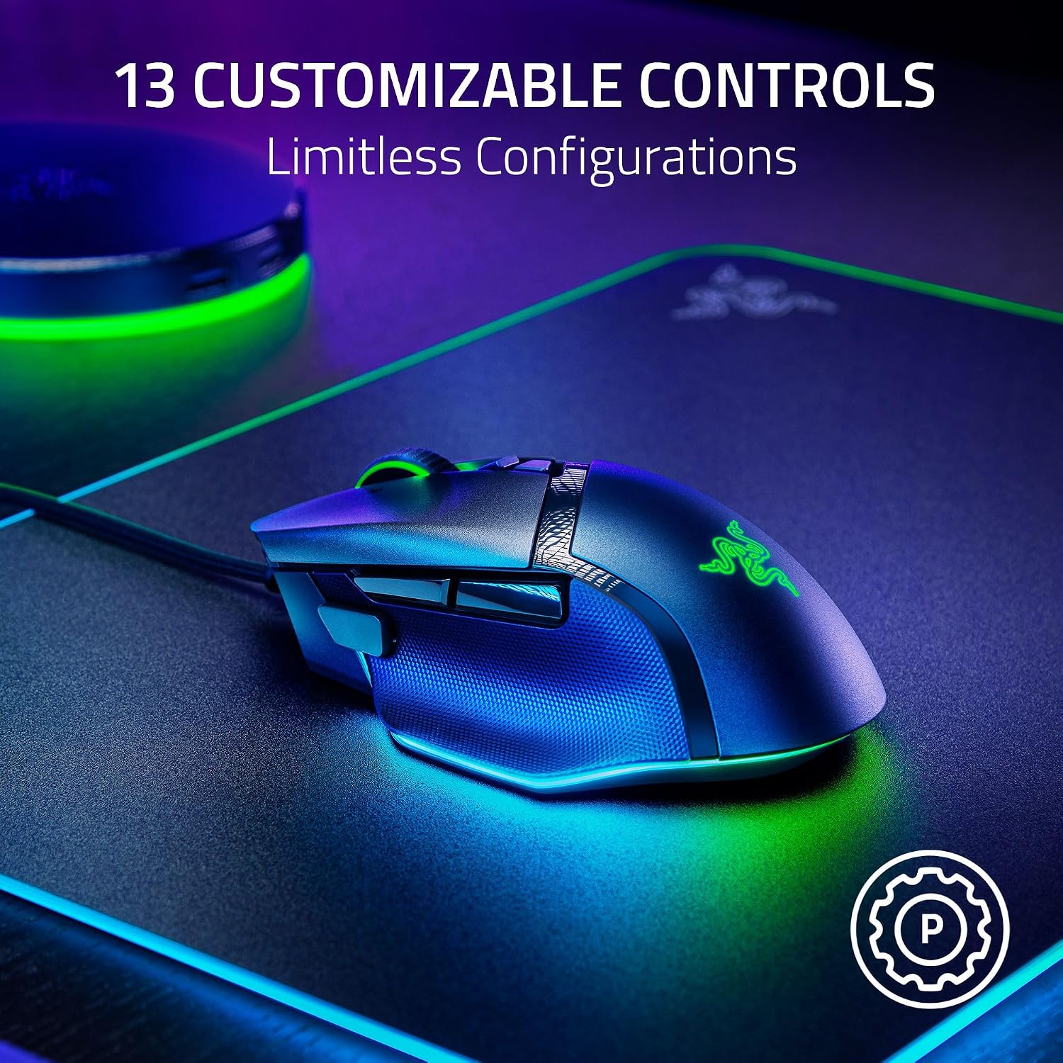 Razer V3 Basilisk Wired Gaming Mouse with Custom Controls - Image 4
