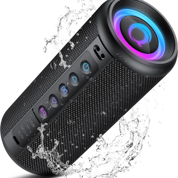 20W Bluetooth 5.4 Speaker with RGB Lights and Deep Bass