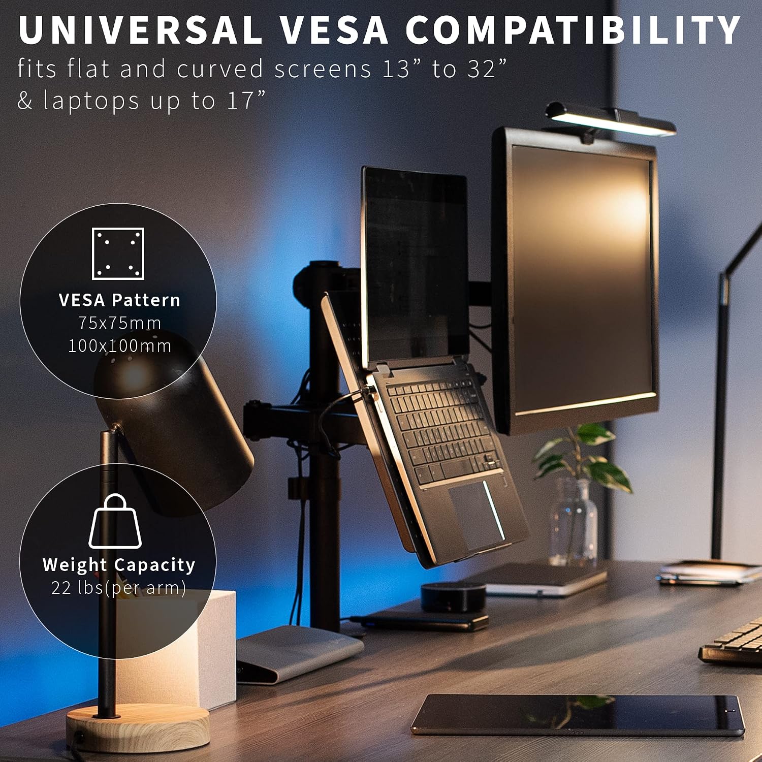 Fully Adjustable Laptop and Monitor Desk Mount - Image 3