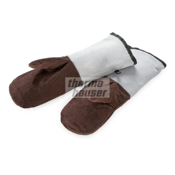 Thermo Hauser Leather Oven Gloves with Cuffs Pair