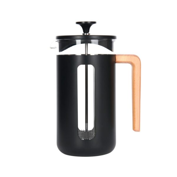 La Cafetière Pisa Coffee Plunger with Beech Handle Black (2 Sizes)