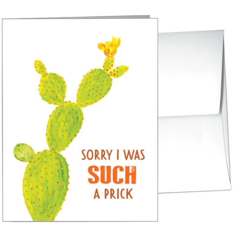 Sorry I Was Such A Prick Cactus – Card