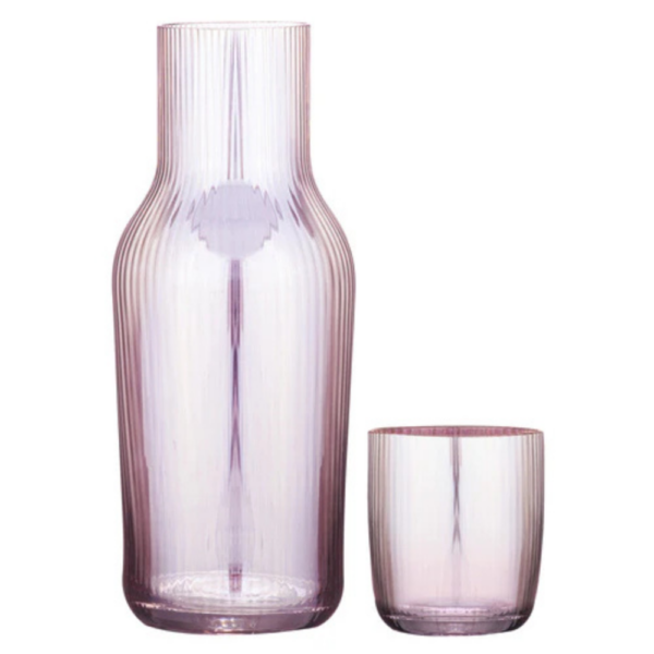 Tempa Thalia Pink Quartz Carafe & Glass Set