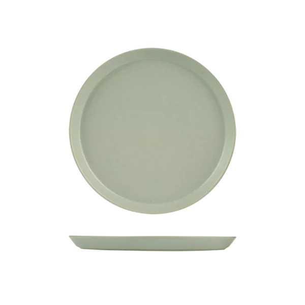 Zuma Pearl Pistachio Round Tapered Plate (4 Sizes)
