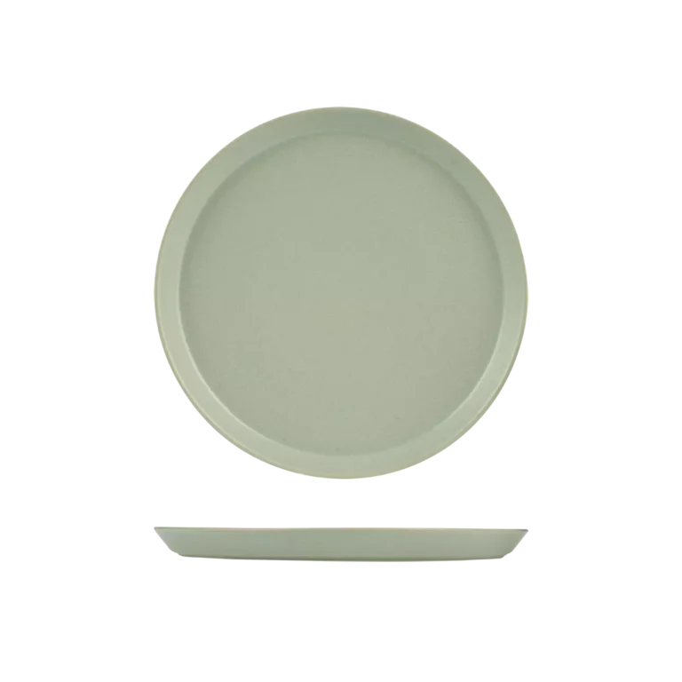Zuma Pearl Pistachio Round Tapered Plate (4 Sizes)