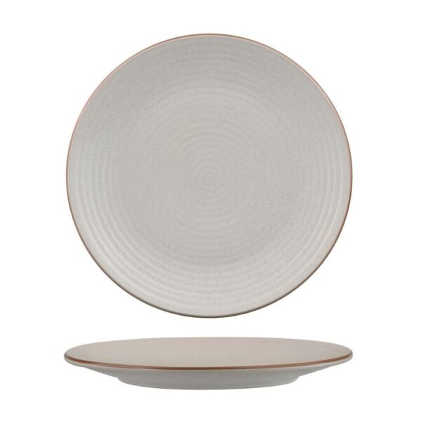Zuma Mineral Round Plate Ribbed (2 Sizes)