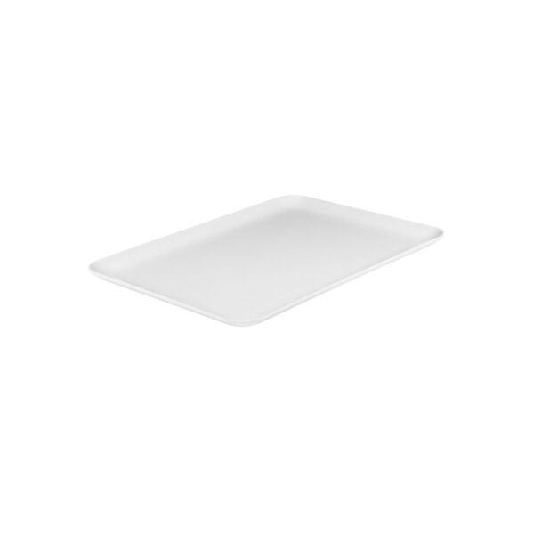 Ryner Melamine Rectangular Platter Coupe White (4 Sizes)