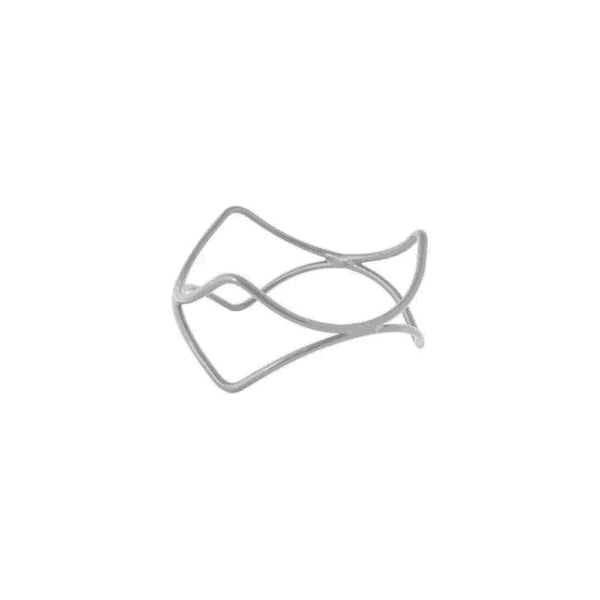 Ryner Spiral Riser Display Stands Silver (3 Sizes)
