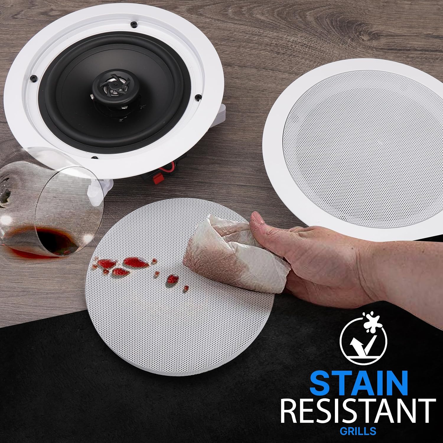 Pyle 6.5" In-Ceiling Speakers for Home Audio - Image 6