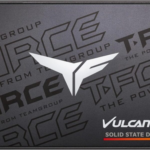 TEAMGROUP T-FORCE VULCAN Z 512GB SLC Cache 3D NAND TLC 2.5 Inch SATA III SSD R/W 530/470 MB/s