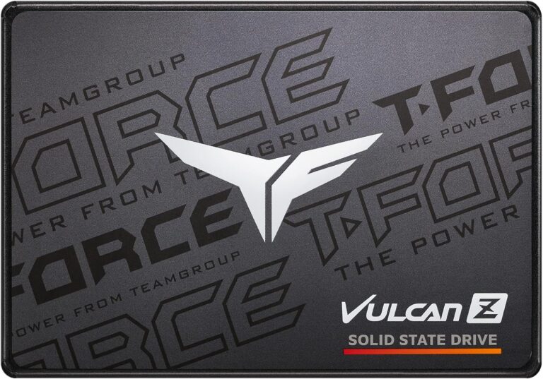 TEAMGROUP T-FORCE VULCAN Z 512GB SLC Cache 3D NAND TLC 2.5 Inch SATA III SSD R/W 530/470 MB/s