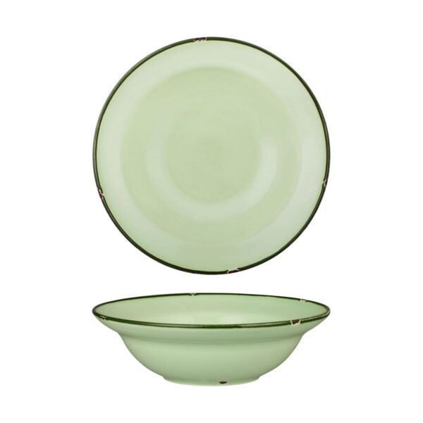 Luzerne Tin Tin Green/Green Deep Plate/Bowl