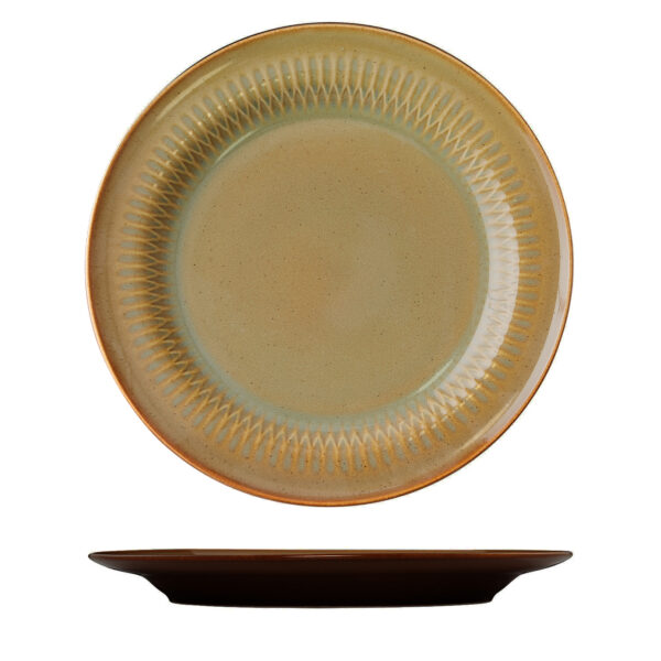 Luzerne Cottage Cinnamon Round Rim Plate (4 Sizes)