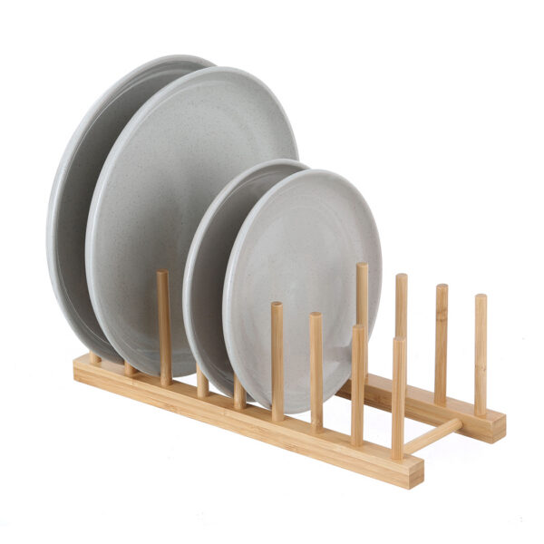 LTW Bamboo 8 Plate Stand