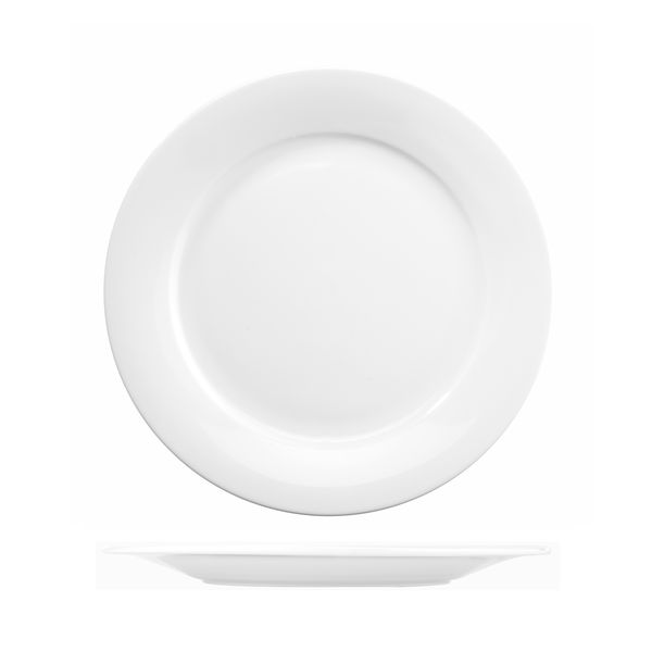 Churchill Art de Cuisine Menu Porcelain Broad Rim Round Plate (4 Sizes)