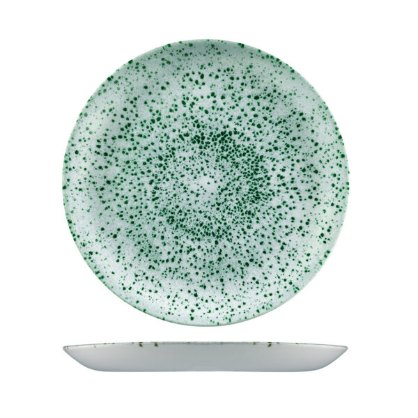 Churchill Studio Prints Mineral Green Round Coupe Plate (4 Sizes)