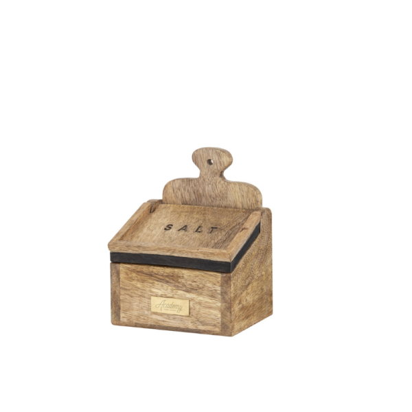 Academy James Salt Box with Spoon 15x10cm