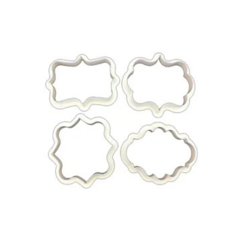 Assorted Plaque Cookie Cutters Set of 4