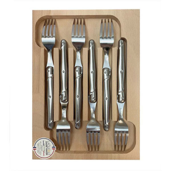 André Verdier Laguiole Debutant Fork Set of 6 Stainless Steel
