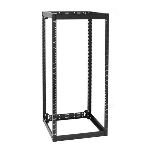 22RU Stackable AV Rack 520mmD x 525mmW x 1150mmH Open Frame w/ #10-32 apped Holes