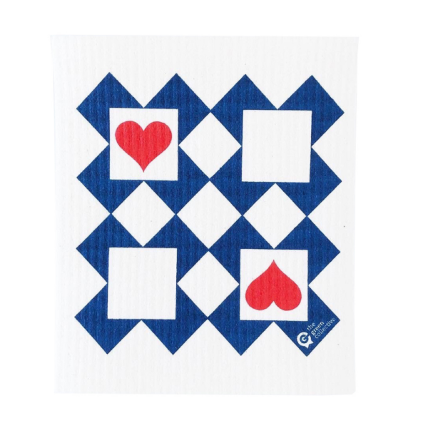 SPRUCE Dishcloth Ace Of Hearts