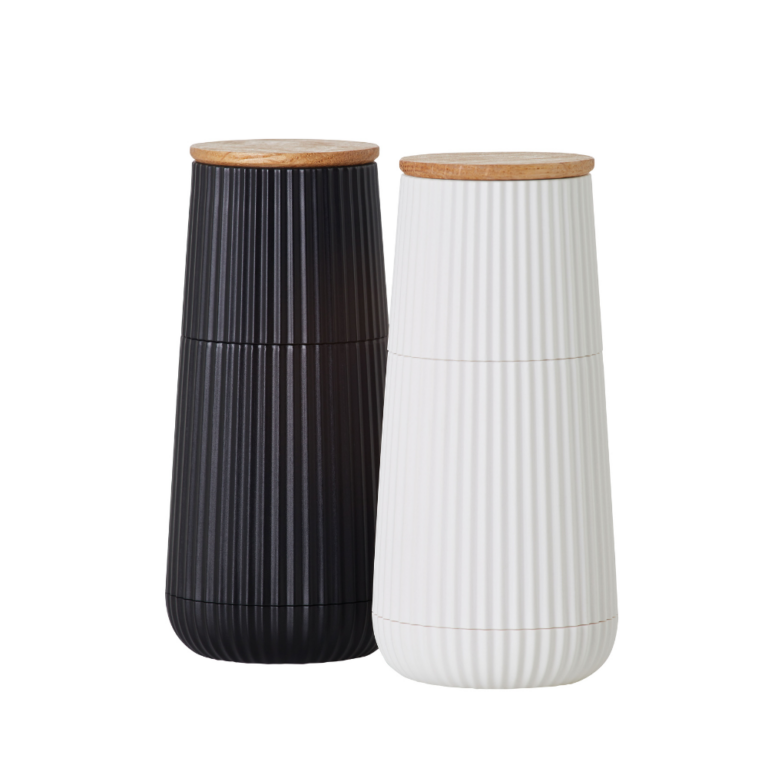 AdHoc Scape Salt & Pepper Mill Set Black & White