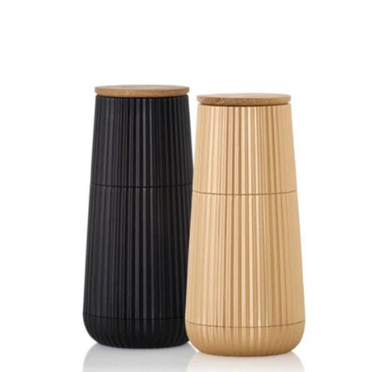 AdHoc Scape Salt & Pepper Mill Set Black & Gold