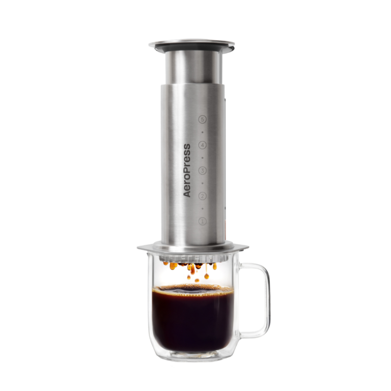 AeroPress Steel Coffee Press Silver 360ml
