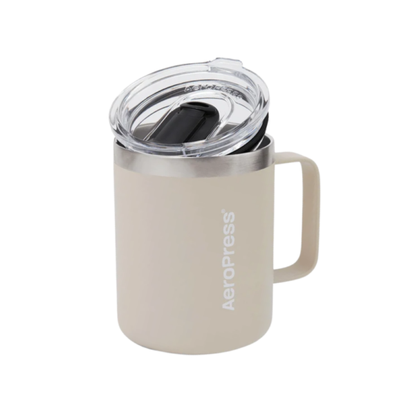 Aeropress Stainless Steel Travel Mug Cream 295ml