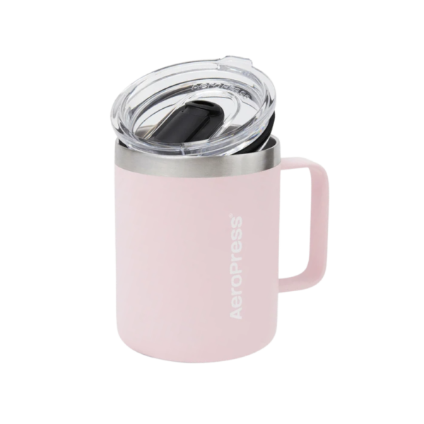 Aeropress Stainless Steel Travel Mug Pink 295ml