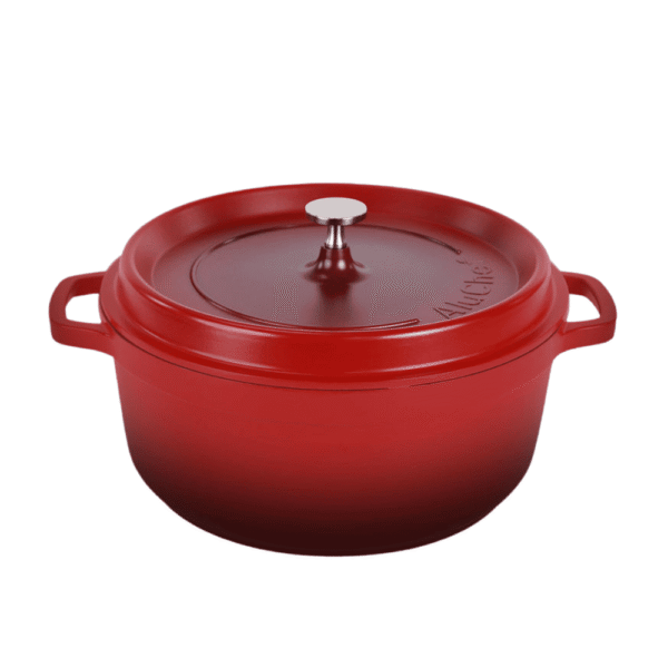 AluChef Round Casserole Red 28cm