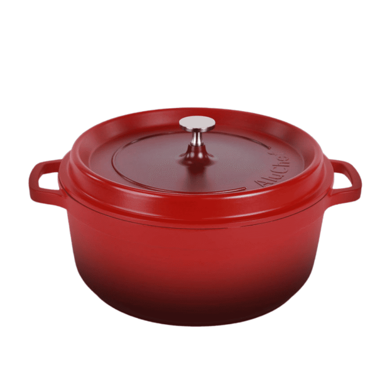 AluChef Round Casserole Red 28cm