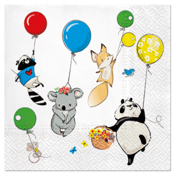 PAW Decor Lunch Napkin Animals Party