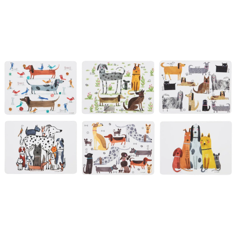 Ashdene Placemat Canine Capers Set of 6