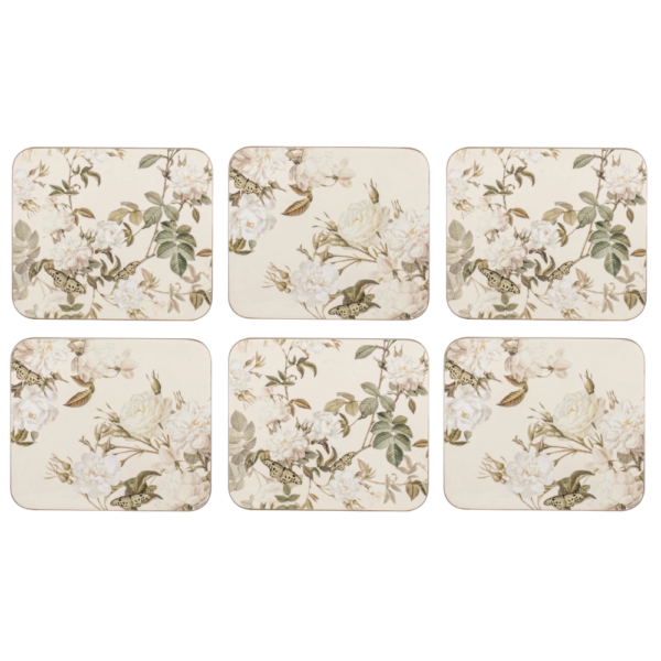 Ashdene Coaster Elegant Rose Cream Set of 6