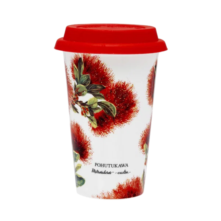 Ashdene New Bone China Travel Mug Pohutukawa 270ml