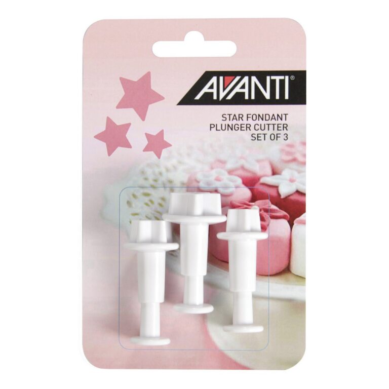 Avanti Star Fondant Plunger Cutter Set of 3