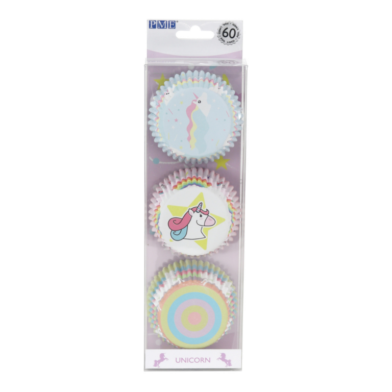 PME Cupcake Cases 60 Pack Unicorn