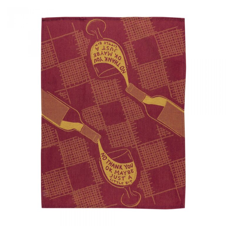 Blue Q Novelty Tea Towel ‘No Thank You Ok Maybe Just A Little Bit’
