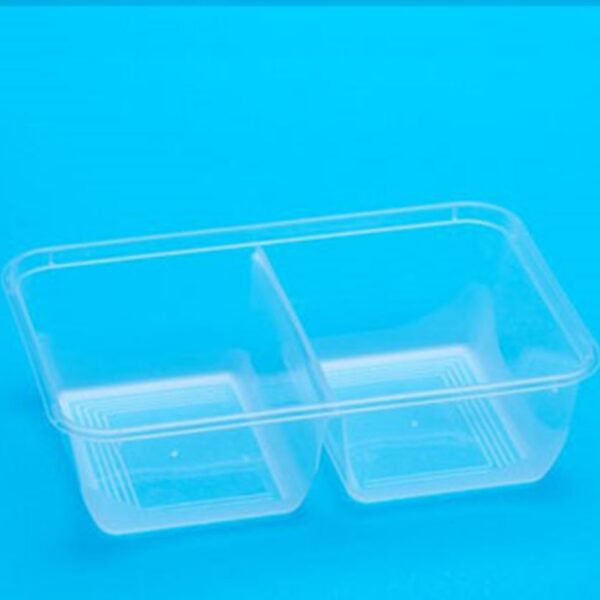Takeaway Container Rectangular 650ml Split