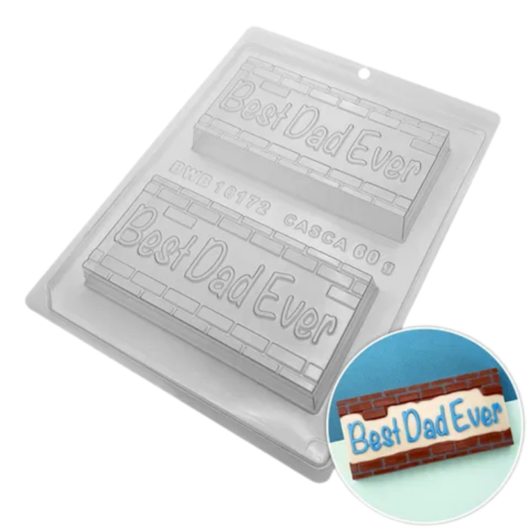 BWB Best Dad Ever 3 Piece Brick Bar Mould