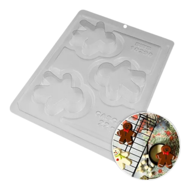 BWB Gingerbread Man 3 Piece Chocolate Mould