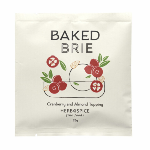 Baked Brie Cranberry & Almond Topping