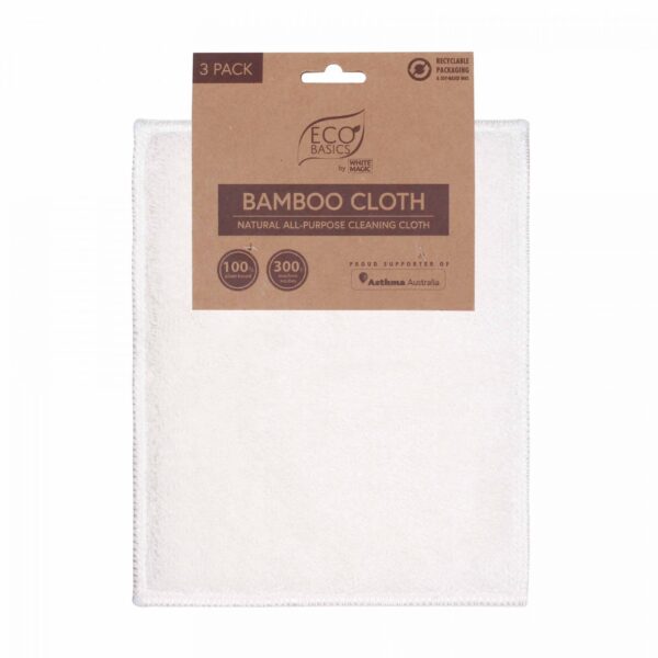 White Magic Eco Basics Bamboo Cloth 3 Pack