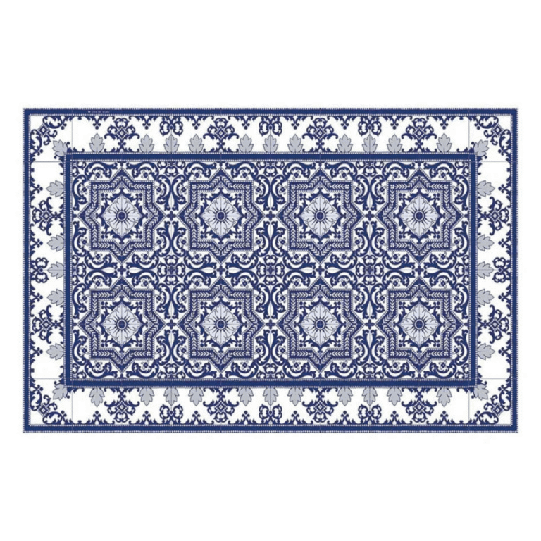 Beija Flor Armenian Blue Vinyl Placemat 33x50cm