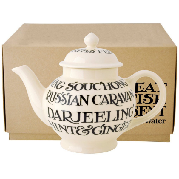 Emma Bridgewater Black Toast 4 Mug Teapot