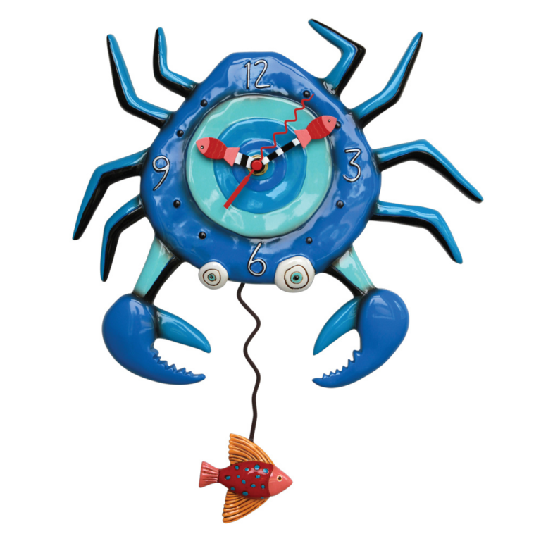 Allen Designs Blue Crab Clock