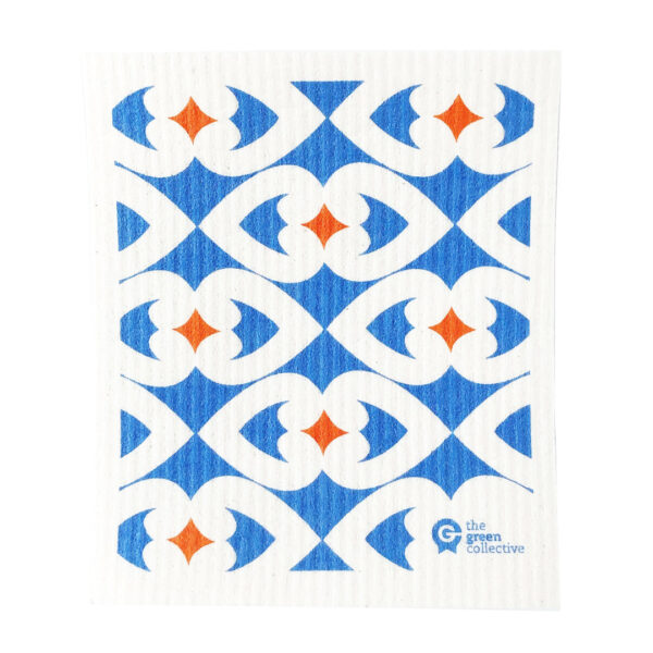 SPRUCE Dishcloth Blue Hearts