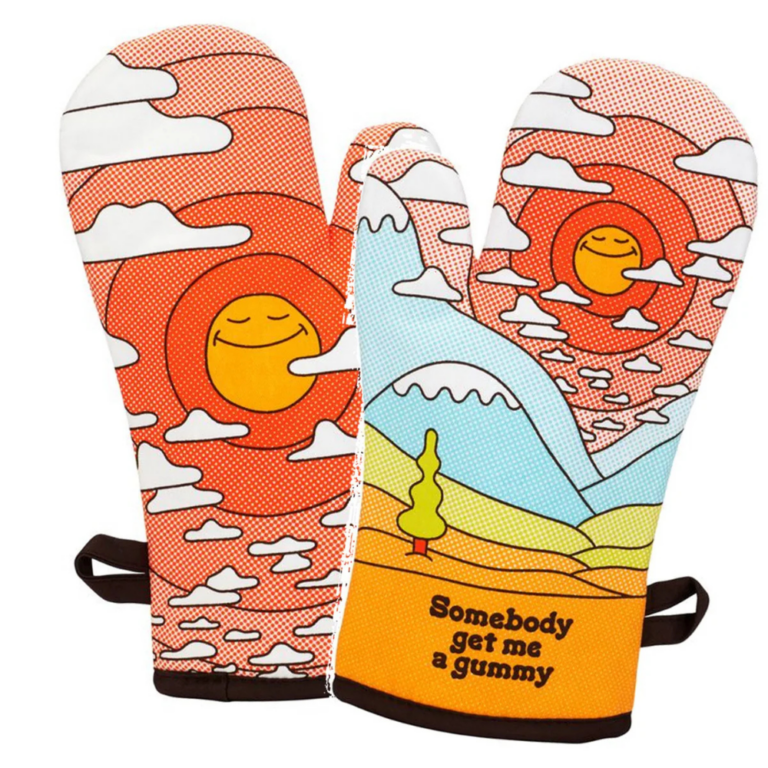 Blue Q Single Oven Glove ‘Get me a Gummy’